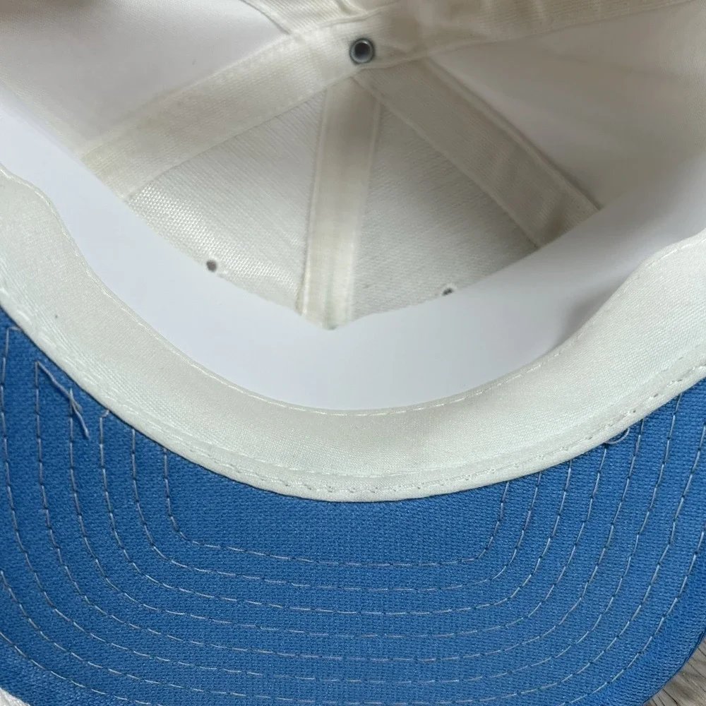 VTG UCLA Bruins Snapback Hat College Signatures White‎ Blue Cap